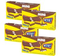 Mini Vanilla Flavoured Nougat Chews - Chocolate Covered Bite-Size Sweets in Theatre Box, 99g - Chls (4 x Boxes)