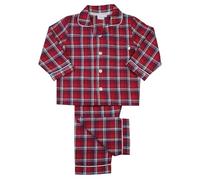Mini Vanilla London Girls Christmas Check 100% Cotton Traditional Pyjamas: Soft woven cotton check pyjamas, age 1 to 10 years (4-5 years)