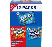 Mini Variety Pack (Chips Ahoy!, Nutter Butter, Mini Oreos), 12-Count Snak Paks (Pack of 2)