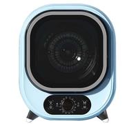 Mini Ventilated Tumble, 0.8kg Portable Clothes Spin Dryer with 2 Temperature Settings, 5kg Compact Vented Condenser Dryer for Apartments and Small Spaces (Elegantblue)