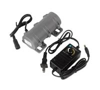 Mini Vibrating Motor 12V/24V 3800rpm 10W for Warning Systems Massage Bed Chair Speed Regulating Vibrator (with Power Supply)(12v,EU Plug)