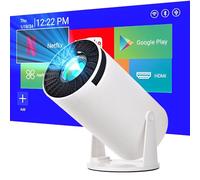 Mini Video Projector Support WiFi and Bluetooth, 1080P, Android 11.0 TV OS, Netflix, YouTube, HDMI, USB Flash Driver, Compatible with iPhone and Android Phone