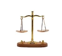 Mini Vintage Balance Scales Ornament Miniature, Metal Antique Justice Scale Model Home Decor(Copper)