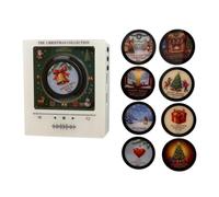 Mini Vinyl Records Christmas Vinyl Fridge Player, NFC Music Box(E) | Mini vinyl records with 256MB storage and NFC playback for personalised Christmas music on your fridge