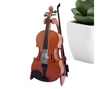 Mini Violin - Mini Home Decor Musical Instrument,Realistic Instrument Toy, Desktop Decor Model for Desk Bedside Bookshelf Display Cabinet