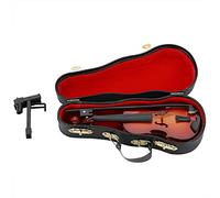 Mini Violin Model Display Ornament Craft Wooden Home Office Decor Birthday Gift, Great for Music Enthusiasts, Awesome Gifts for Graduation Ceremony