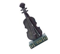 Mini Violin Statue Musical Instrument Resin Figurine Sculpture Home Desktop Ornaments Miniature Christmas Decoration Stylish Accent