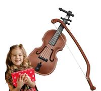 Mini Violin Toy - 3.15 X 1.18 Inch ABS Musical Instrument, Safe Smooth Edges, Cute Learning Decorative Accessory | Funny Early Music Educational Gift For Kids Who