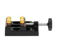 Mini Vise Bench Clamp, Nuclear Walnut for Jewellery Repair | Lightweight portable clip holds small round items securely, frees hands during crafting, suitable for sculpture, watch repair