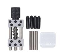 Mini Vise Clamp | Adjustable 3cm Metal Clamp for Jewelry/Electronics/Craft | 4 Steel Rods with Silicone Sleeves MS096
