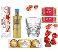 Mini Vodka 50ml Gift Shot Glass Chocolates (Au Blue Raspberry)