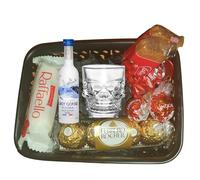 Mini Vodka 50ml Gift Shot Glass Chocolates (Grey Goose Original)
