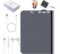 Mini Voice Recorder: Capture Every Sound with Smart, Compact Precision, Portable Mini Hd Noise Magnetic Voice Recorder, with Voice Activation, Long-Lasting Battery, One-Button Operation (Black,32G)