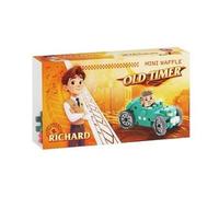 Mini Waffle 50 pcs Cars: Teal Old Timer