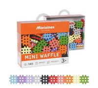 Marioinex Mini Waffle Building Blocks Set 1 Construction Game 140 Pieces Clear Kids