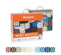 Marioinex Mini Waffle Building Blocks Set 3 Construction Game 140 Pieces Clear Kids