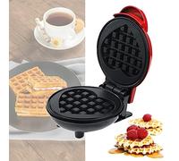 Mini Waffle Maker Machine, Waffle Machine, Heart-Shaped Waffle Maker Machine for Breakfast, Dessert, Sandwich