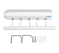 Mini Wall Dryer, Compact Clothes Rack, Extendable 3.2 M, Wall Mounting, Load Capacity 8 Kg, Plastic, Modern and Simple Design, for Bathroom, Kitchen, Balcony, Terrace (five ropes)