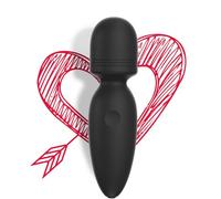 Mini Wand Massager with 10 Vibration Modes, Whisper Quiet, Cordless Waterproof Handheld Massager for Shoulder and Back Full Body Massage, Sports Recovery