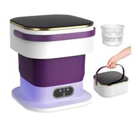 Mini Washing Machine, 15L Portable Washing Machine with Spin Dryer & 3