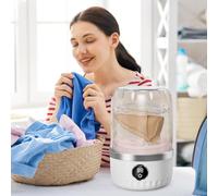 Mini Washing Machine - 1L Underwear Washer With Deep Cleaning | Rechargeable Cordless Washing, Appliances For Socks Underwear Travel Dormitories Apartments Camping Trips