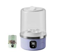 Mini Washing Machine for Baby Clothes & Underwear, Portable Cordless Washer with USB Charging, 3000mAh Rechargeable 1L, Dual Modes for Delicates, Quiet Travel Washer for Flats, Campervan (Purple)
