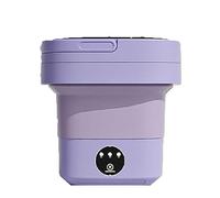 Mini Washing Machine, Mini Washing Machine Foldable, For Socks,Underwear Or Small Items (Color : Purple)