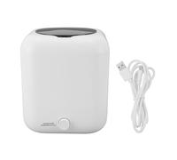 Mini Washing Machine Portable Compact Digital Display Underwear Washer 3 Level Timing USB Rechargeable Safe Auto Water Inlet Drainage Top Load for Travel Dormitories Hotels (White)