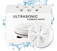 Mini Washing Machine Portable Ultrasonic Washing Machine USB Personal Cleaning Machine for Home Travel Business Camping Trip white