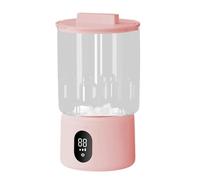 Mini Washing Machine, Rechargeable Panty Washer, Efficient Turbine Cleaning Technology Gently Removes Dirt from Delicate Fabrics, Travel Laundry Device for Underwear, Socks, White