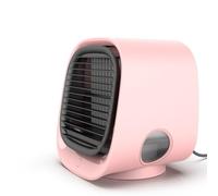 Mini Water Cooler, Artic Cooler, Ozzi Cool, 3 Wind Speeds, 300ml Water Tank Makes The Wind Cooler, Upgrade Filter Cotton, Colorful Lights, Low Wind Shell Mute, Bright Lights(Pink)