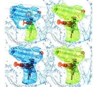 Mini Water Gun Set of Four, Small Water Guns for Outdoor Activities, Compact Mini Water Pistols for Garden Fun, 12 * 10 * 3 cm Dimensions