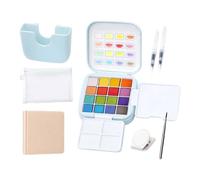 Mini Watercolor Set Portable Painting Set 16 Colors With Its