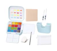Mini Watercolor Set Portable Painting Set 16 Colors With Its