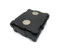 Mini Waterproof Magnetic Locking Storage Box with Inner Dividers, Hide-A-Key Magnet Mount Box