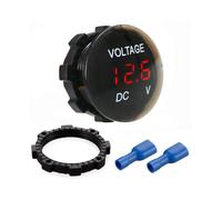 Mini Waterproof Voltmeter with LED Digital Display Voltage Meter DC 12V-24V Universal for Car