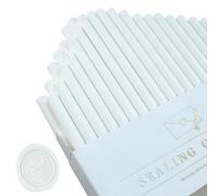Mini Wax Seal Sticks,Tomgenrine Mini Glue Gun Sealing Wax Sticks 36pcs for Wedding Invitations, Letter, Envelope, Cards and Crafts(White）
