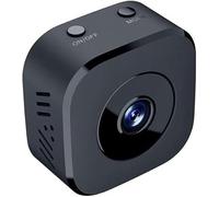 Mini WiFi Security Camera, 1080P Full HD 30fps Indoor Camera with IWFCAM App, Motion Detection Alerts, Colour Night Vision, 120° Wide Angle, 4X Zoom, Micro SD Recording & Magnetic Mount