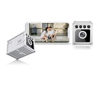 Mini WiFi Spy Camera Hidden Camera Full HD 1080P Wireless WiFi Indoor Security Camera, with Battery Power Suitable for Family Use with Night Vision, Motion Detection, Wide Angle, APP Control (White)