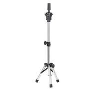 Mini Wig Stand Tripod,Adjustable Hairdresser Table Training Head Stand