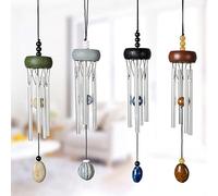 Mini Wind Chimes Outdoor Memorial Unique Windchimes for Outside Small Windchime bells with Agate Elegant Chime for Garden Patio Balcony and Home Decor Birthday Gifts