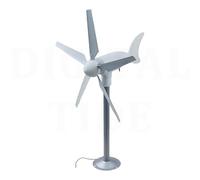 Mini Wind Turbine Generator, 5-Blade Brushless Generator, Outdoor Windmill DIY Kit for Homes, Testing & Education