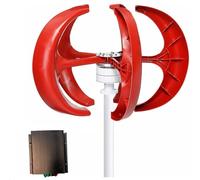 Mini Wind Turbine Generator Kit - 5-Blade Windmill with Charger Controller for Efficient Renewable Energy Generation for Home, Boats, and Off-Grid Use