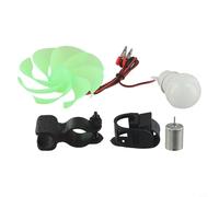 Mini Wind Turbine Kit for Home Use, DIY Wind Generator with Motor Blade and Bulb, DC Output 0.1-22V, ABS Material, Alternative Energy Power Supply