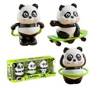 Mini Wind-Up Panda Toys Set,3 Piece Cute Mini Walking Panda,Mechanical Pandas Crawling Toy,Fun Mechanical Toys for Party Favors,Birthday Gifts and Desk Decor