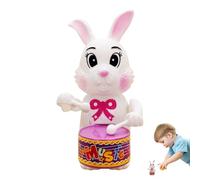Mini Wind Up Toys - Pp 12x10x9cm | Clockwork Drumming Animal Figure Set | Novel Interactive Clockwork Rabbit And Puppy Cartoon Action Figures For Children Boys Girls Party Favors Play