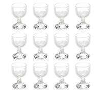 Mini Wine, 12Pcs Mini Wine Glasses, 0.6x0.4" Dollhouse Miniatures Resin 1/12 Scale Accessories for Dollhouse Kitchen Toys