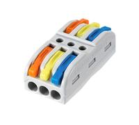 Mini Wire Connector Universal Compact Splitter Electrical Crimp Type Household Terminal Block(Kv313,2 Pcs)