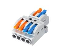 Mini Wire Connector Universal Compact Splitter Electrical Crimp Type Household Terminal Block(Kv424,10 Pcs)