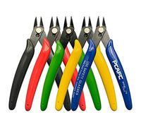 Mini Wire Cutter,Saijer 5pcs with Soft Grip Slip Guards Handles Nipper Electrical for Cutting Wire Precision Cutter Pliers for Cutting Wire/Cable Cutters/Cutting Side Snips/Flush Pliers